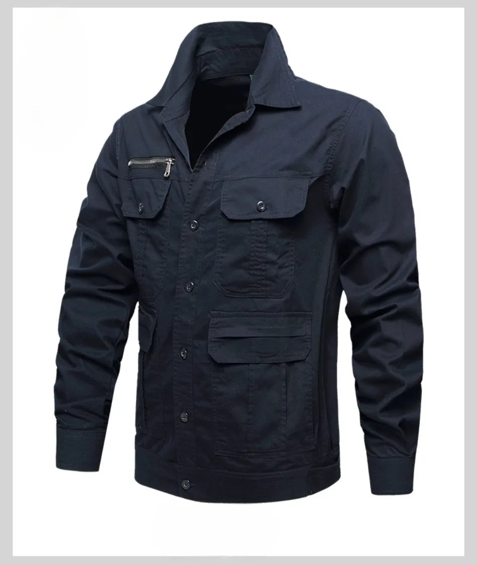 Summer Tactical Set Men Cotton Wear-resistant Camouflage Outdoor Workwear Suit Breathable Multiple Pockets Training Uniform Thin