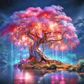 Frameless, Full Diamond Painting Tree New Arrivals 2024 Diamond Mosaic Landscape Rhinestone Pictures Craft Kit