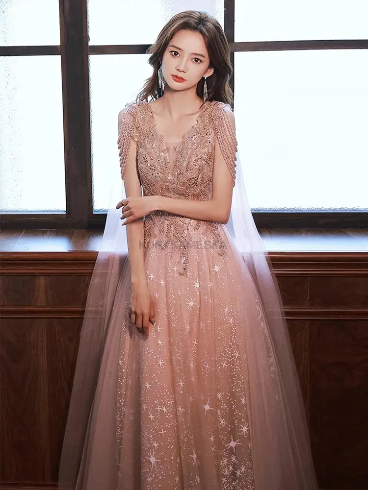Luxury French Trailing Sequined Bride Wedding Dress Sexy Ball Gown Wedding Evening Party Summer Dress Women Formal vestidos
