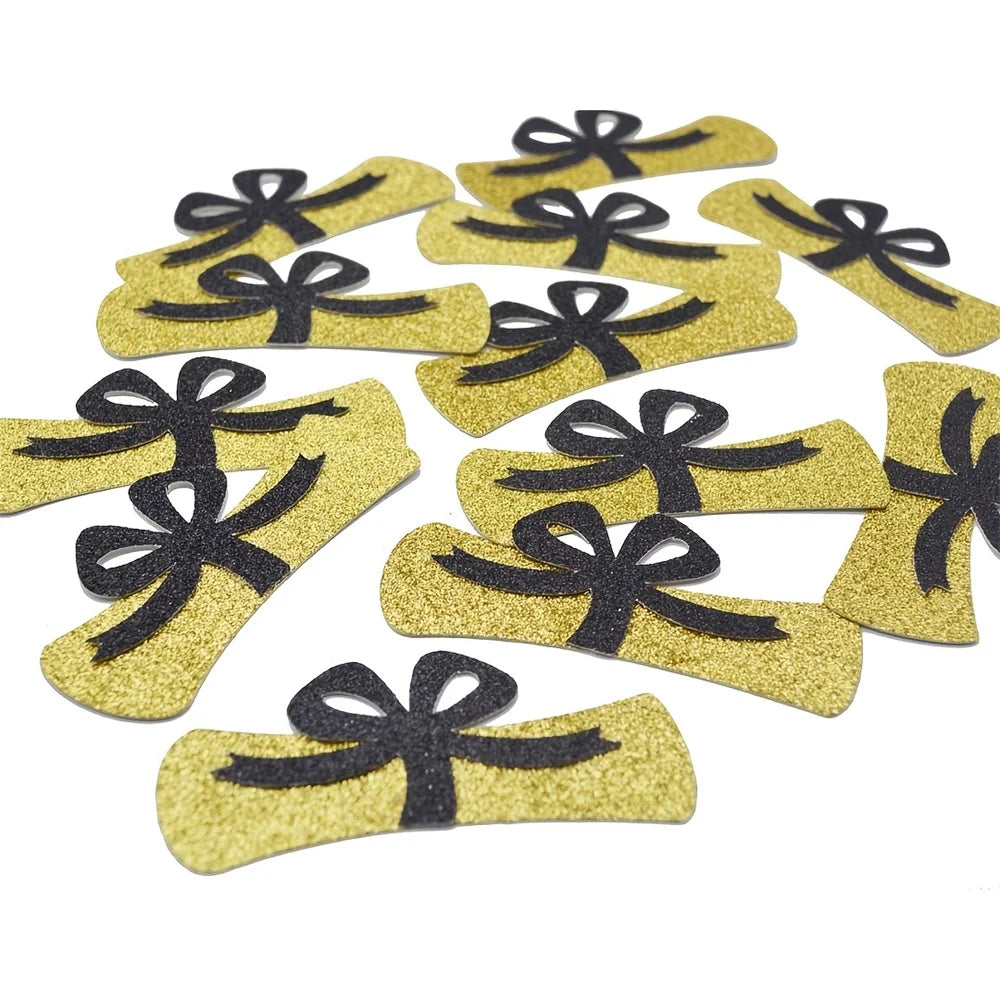 12Pcs/Pack 4 Inch Graduation Certificate Confetti, Graduation Centerpieces Congratulations Graduation Party Decorations