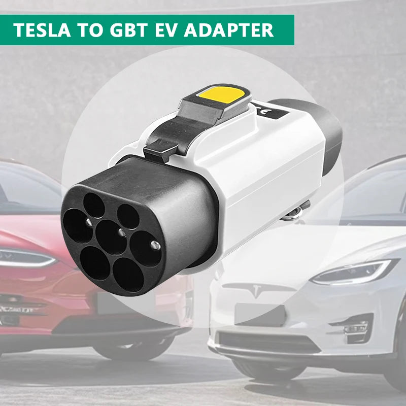For Tesla charging station Tesl a to GBT Electric Car 250V EV Charger 32A 7KW NACS To GBT With Anti-theft lock Adapter BYD