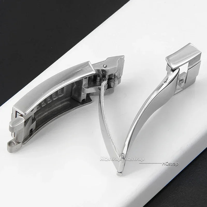 9x9mm Watch Buckle for Rolex DAYTONA SUBMARINER GMT Watch Band Clasp Stainless Steel Fine-tuning Pull Button 9X16mm Buckles