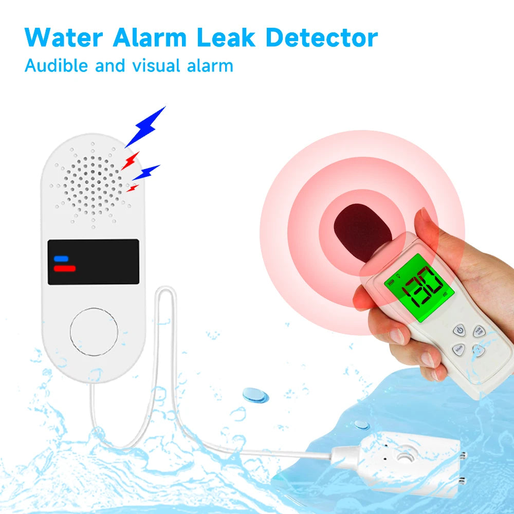 Tuya Wifi Water Leak Detector with Sound and Light Alarm 130dB Tuya Water Leak ZigBee Smart Home Water Alarm Sensor App Control