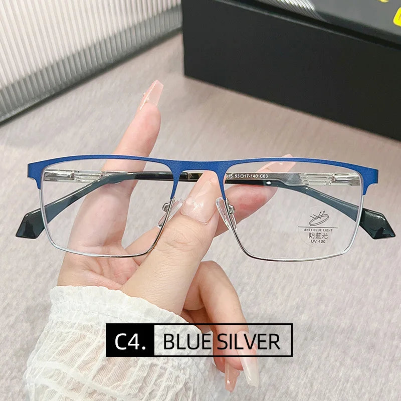 JMISUS 2025 New Arrivals Square Prescription Glasses Men Business Progressive Eyewear Plastic steel Custom Optical Eyeglasses