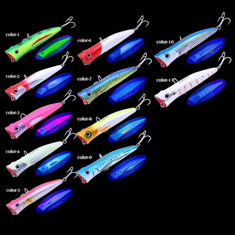 FJORD 180mm 80g Popper Hard Baits Swimbait Big Eye Fish Bait Lures New Arrivals 2025 Fishing Surface Walker Fishing Accessories