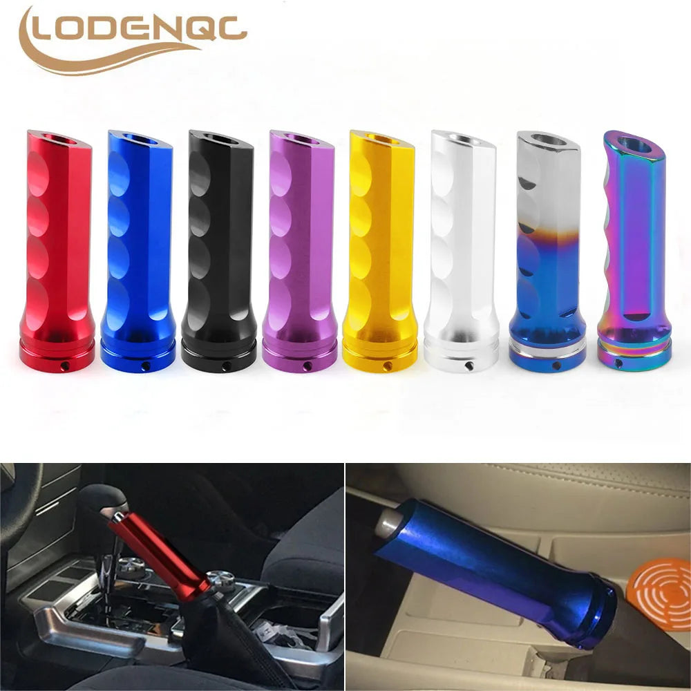 1PCS Auto Car Aluminum Hand Brake Sleeve Handbrake Handle Hand Protector Cover LC101674