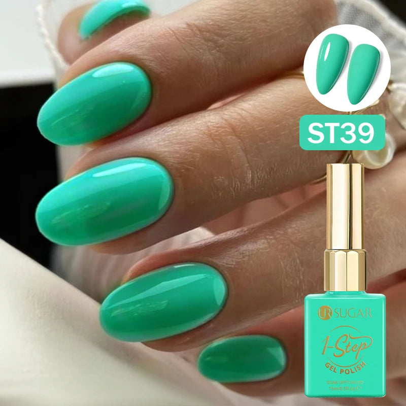 UR SUGAR 15ml 1 Step Gel Polish  Nail Art Manicure 3 IN 1 Gel Soak Off LED UV Gel Nail Varnishes No Need base top gel