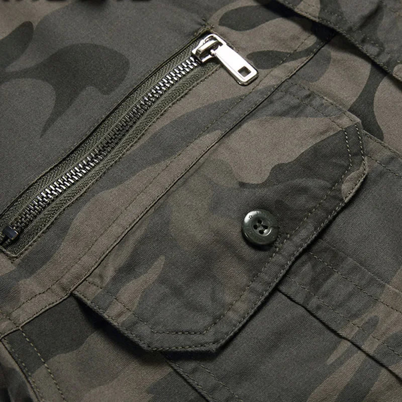 Summer Tactical Set Men Cotton Wear-resistant Camouflage Outdoor Workwear Suit Breathable Multiple Pockets Training Uniform Thin