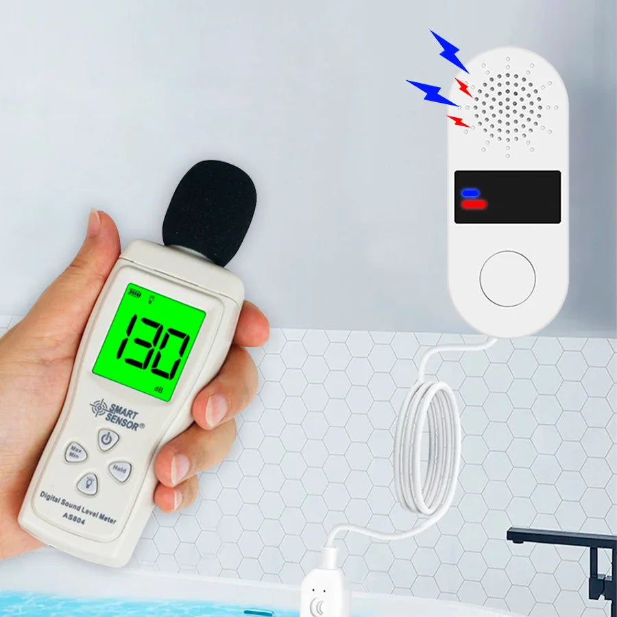 Tuya Wifi Water Leak Detector with Sound and Light Alarm 130dB Tuya Water Leak ZigBee Smart Home Water Alarm Sensor App Control