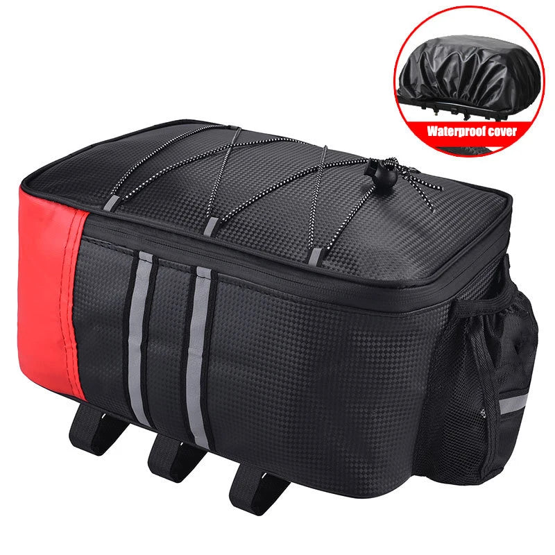 Bicycle Piggyback Bag Rear Seat Bag Storage Storage Box Bicycle Rear Shelf Pannier Bag Waterproof Bag Riding Supplies Equipment