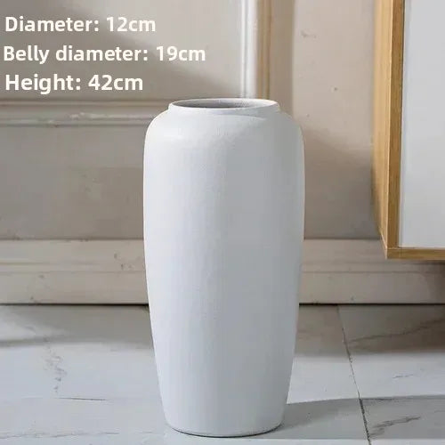 50cm Nordic Modern Ceramic VaseFloor To Ceiling Large VaseSimplicity Flower ArrangementLiving Room TV Cabinet New Arrivals