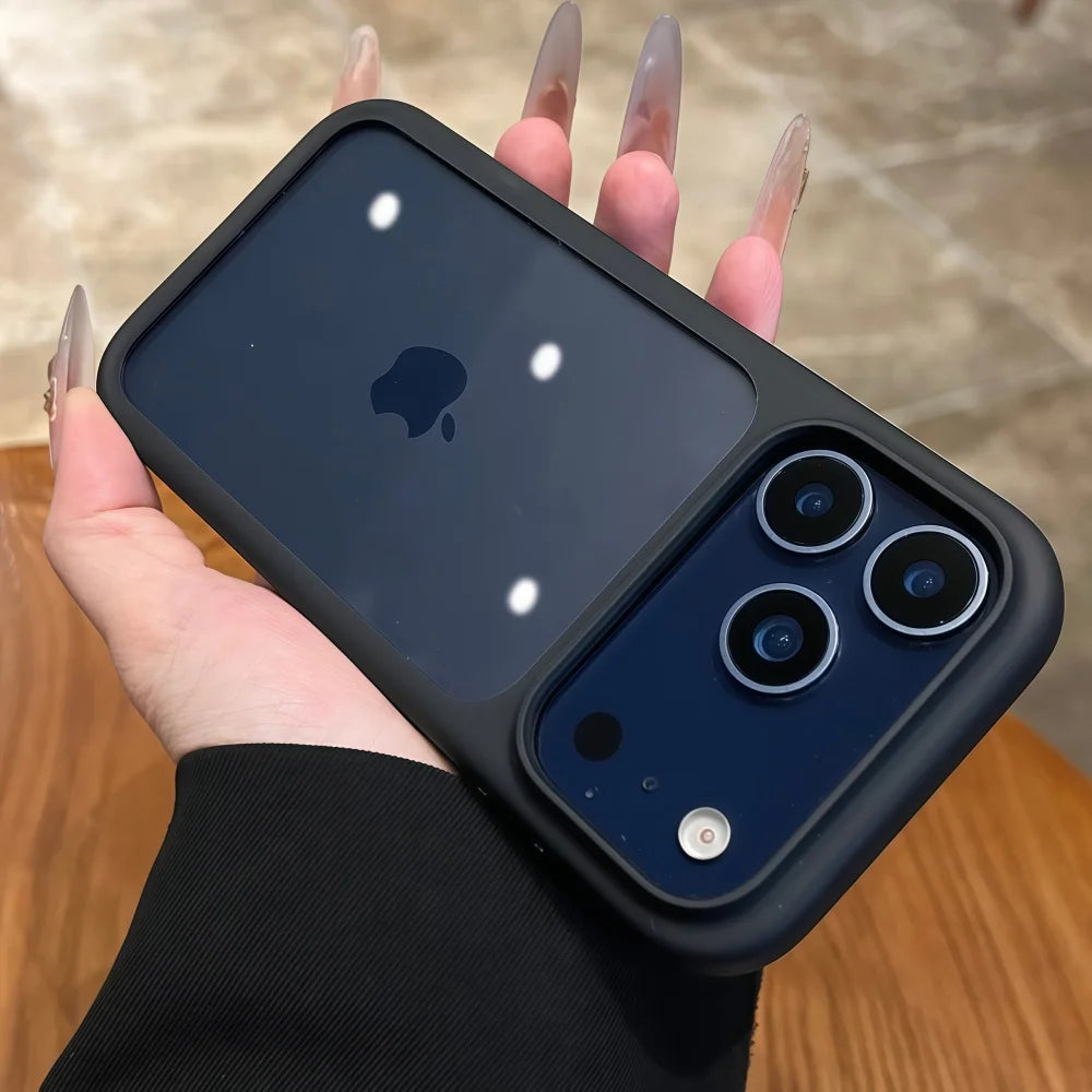 Intelligent Camera Touch Button Crystal Clear Phone Case for iPhone 17 Pro Max 16 Pro 17 Air Transparent Shockproof Cover Funda