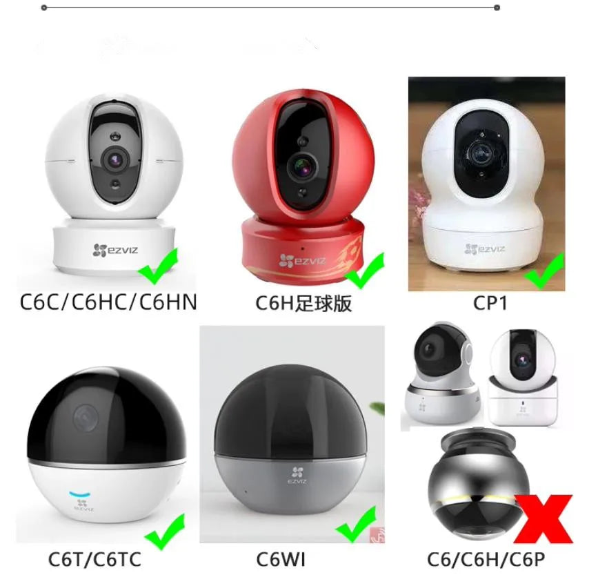 Platic Hole-free Holder Smart Surveillance Camera Wall Mount Bracket for EZVIZ C6CC6HNC6wiC6TcCP1XP1 Home Monitor Fixed Base
