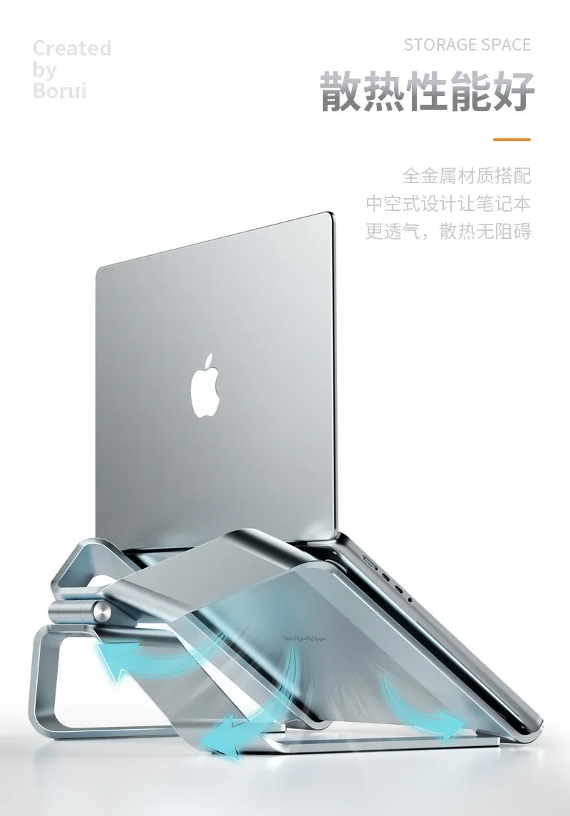 Aluminum Laptop Stand Angle Adjustable Ergonomics Notebook Holder Suspended Cooling Base For MacBook Air Pro Stand XiaoMi Holder