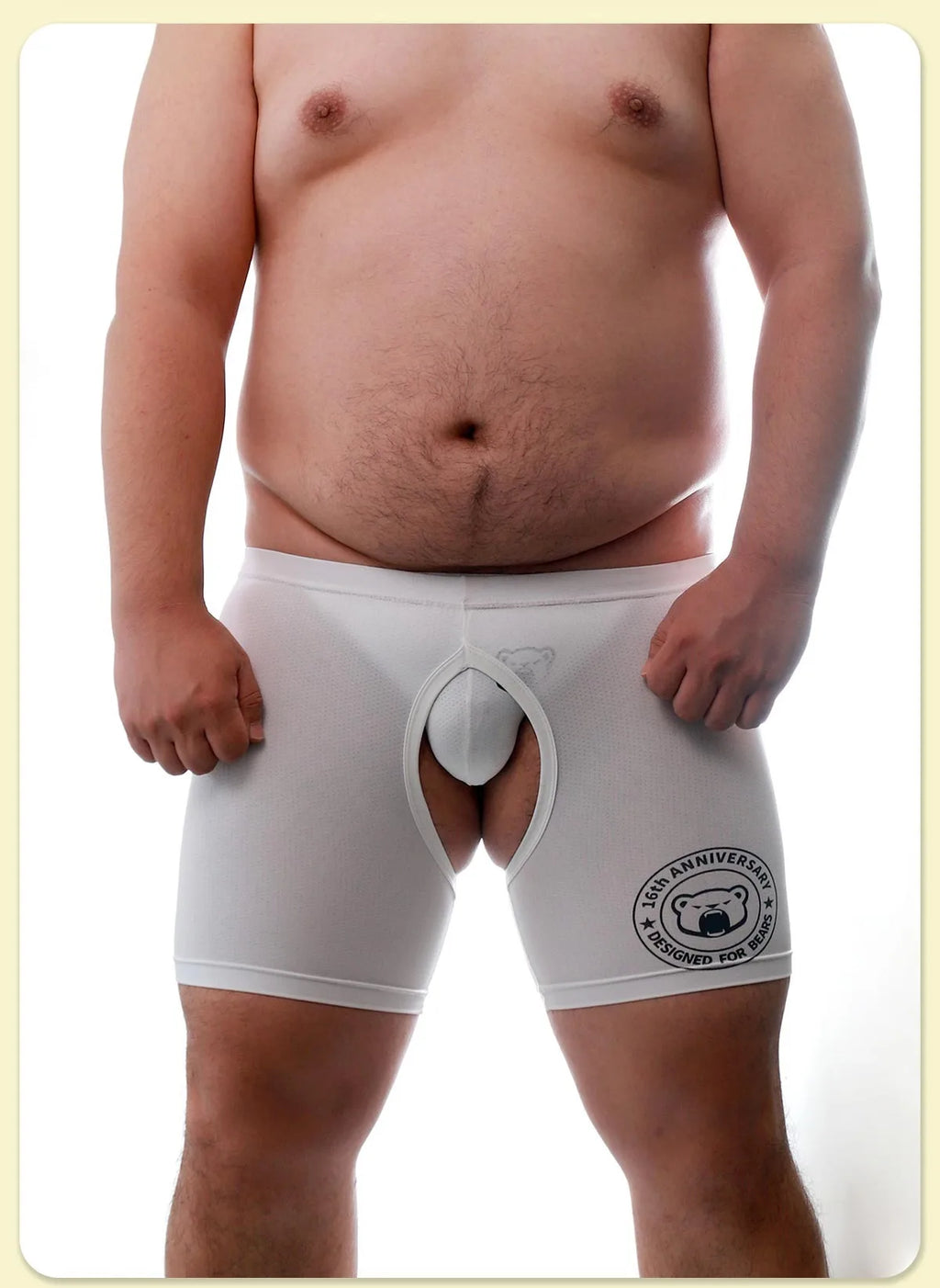 New Arrivals 1 Set 2 Pcs Bear Gay Proud Underwear, 1 Bear Claw Paw Expose Buttocks Crotch Boxer Shorts, 1 Sexy Jocks, M L XL XXL