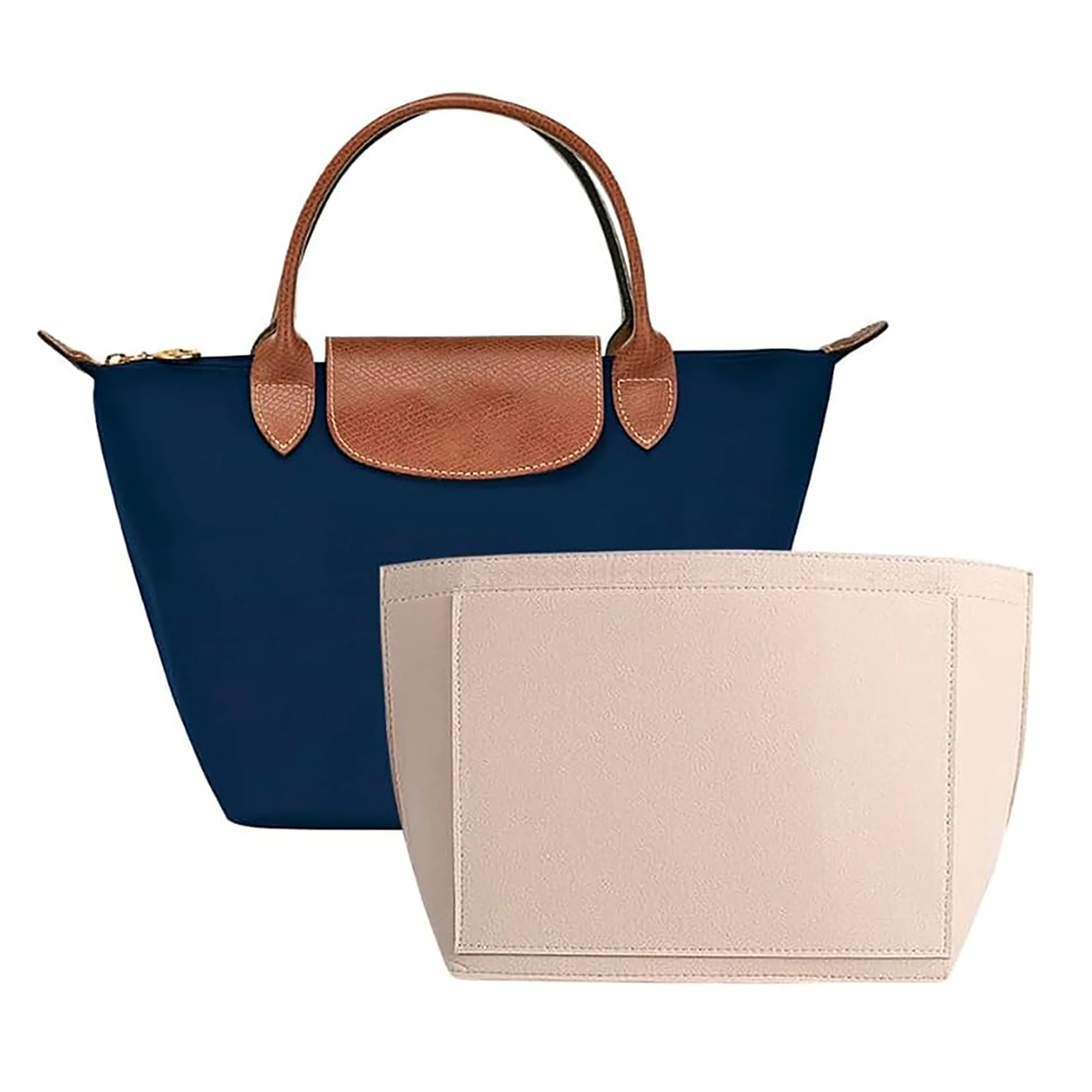 Felt Insert Bag Fits For Handbag Liner Bag Felt Cloth Makeup Bag Support Travel Portable Insert Purse Organizer