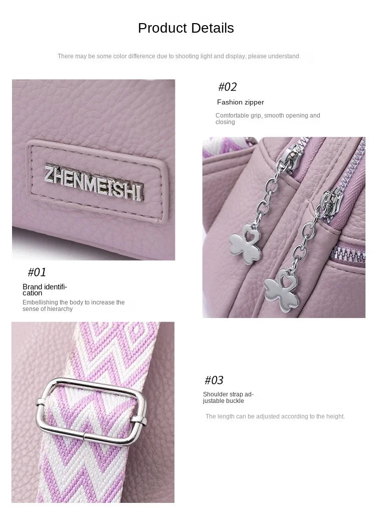 Women Bag Chest Bag Summer Creative Style Shoulder Wear Resistant Messenger Bag PU Leather Crossbody Bag Sling Bags for Woman