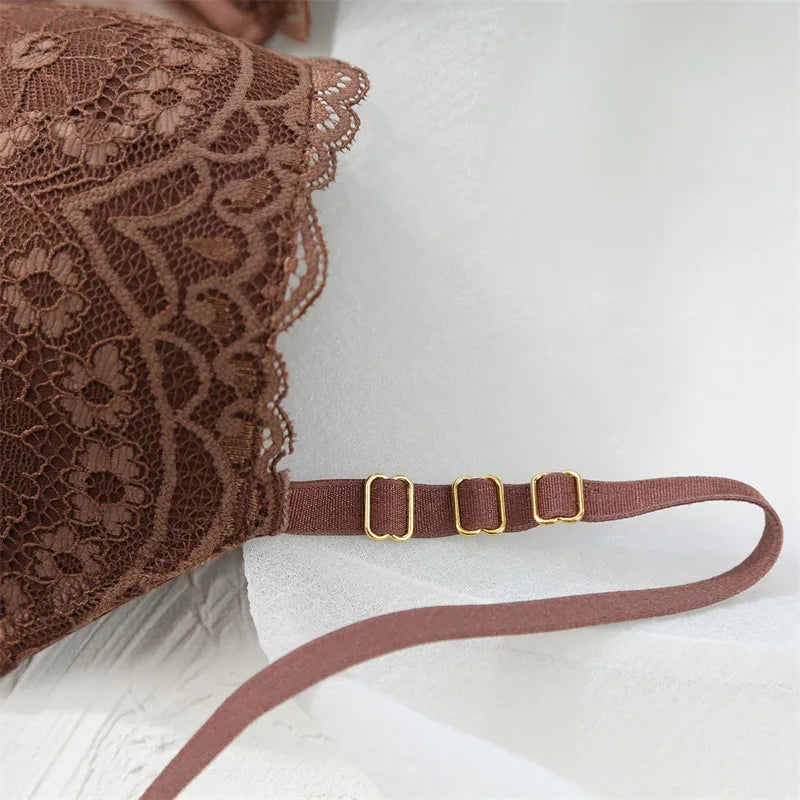 French Sexy Lingerie Underwear Lace Push Up Bra and Panties Set Beautiful High Quality Women Intimates New Arrivals