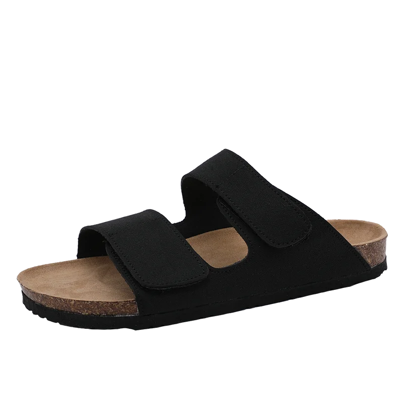Men's Cork Casual Slippers Summer Outdoor Anti slip Beach Shoes Fashion Youth Breathable Comfortable Versatile Trendy Sandals