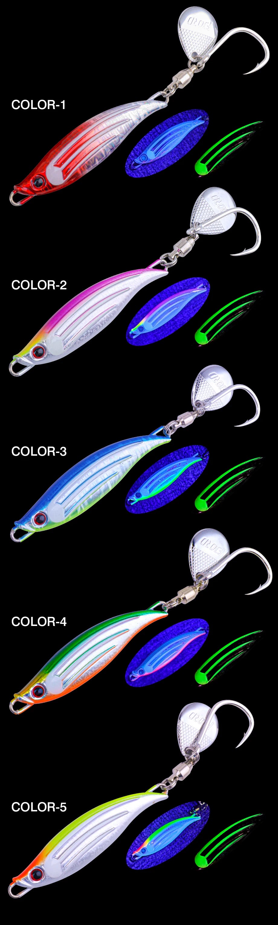 FJORD 40g 60g Metal Fishing Jig Tail Spinner Lure Spinning Sea Spoon Pike Bass New Arrivals 2025 Artificial Baits Fishing Tackle