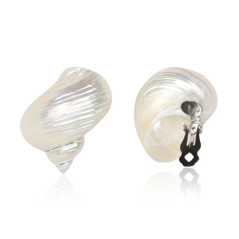New Trendy Jewelry Summer Earrings For Women Sea World Shell Star Pendant Hoop Earrings Set Birthday Gift For Mother Kids